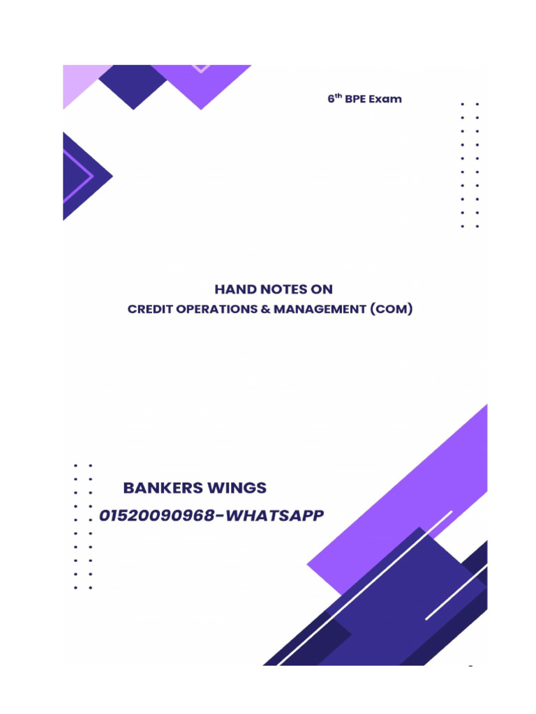 COM English Hand Note - Protected - Unlocked | PDF | Banks | Finance ...