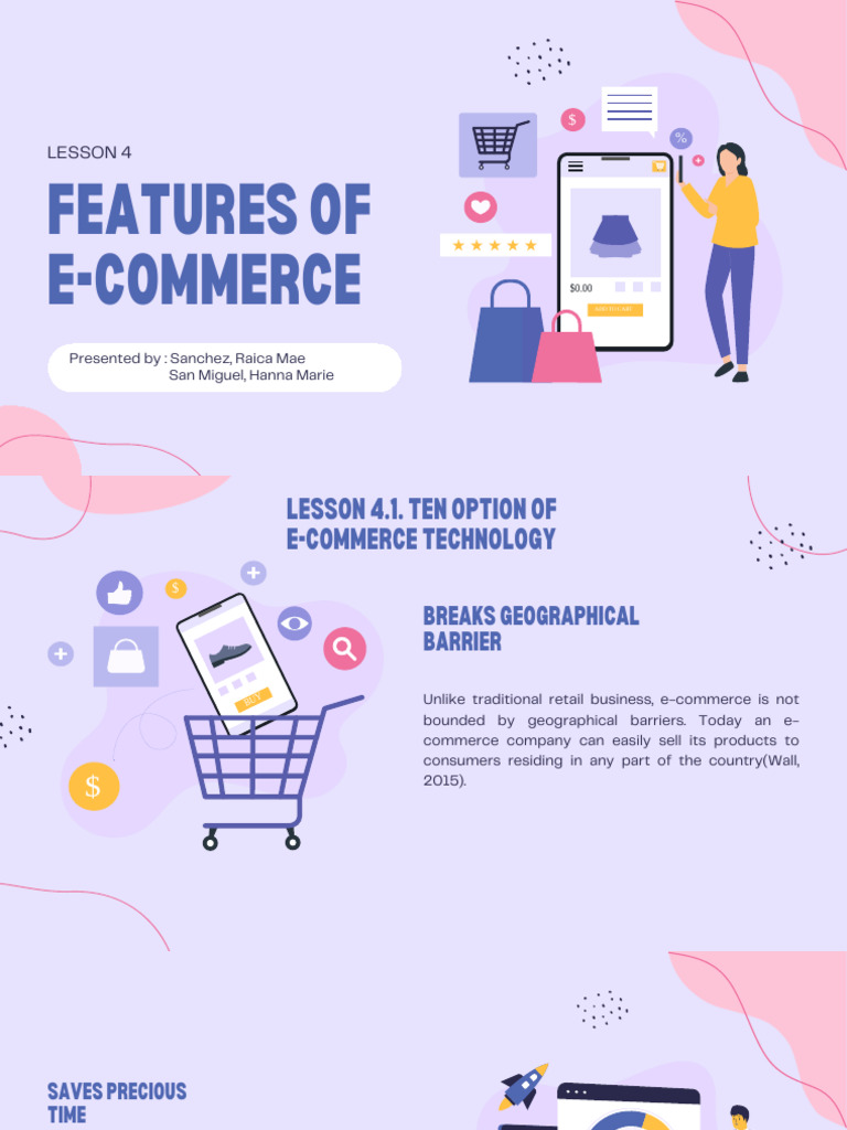 Module 3 Lesson 4. Features of E-Commerce | PDF | E Commerce | Customer