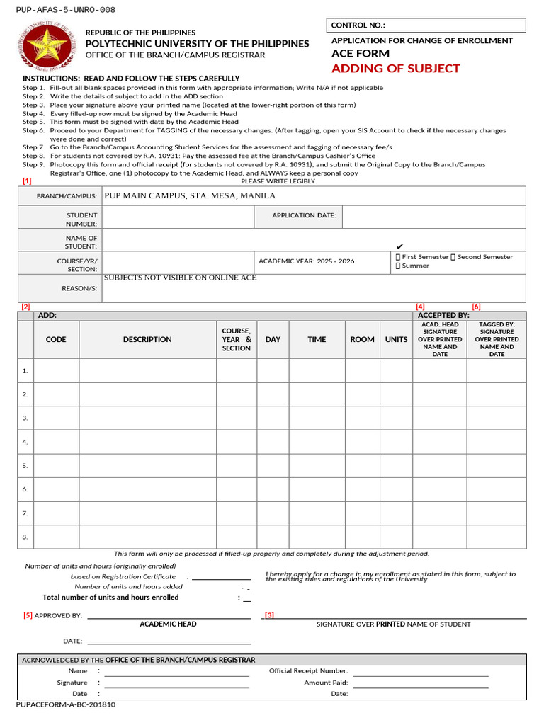 Ace Form Academic | PDF