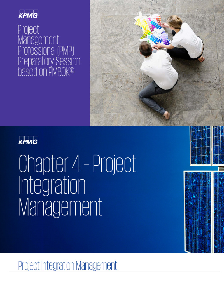 KPMG-PMP-Training-material-Module 4 Integration Management | PDF ...