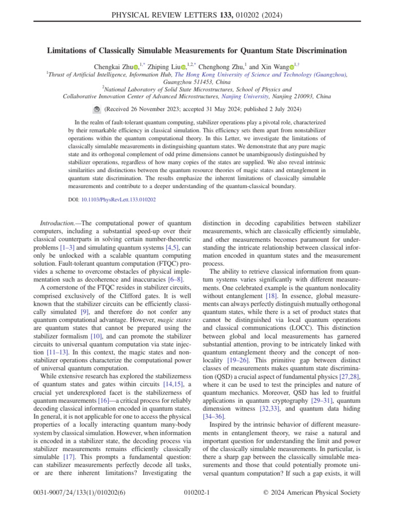 Limitations of Classically Simulable Measurements For Quantum State ...