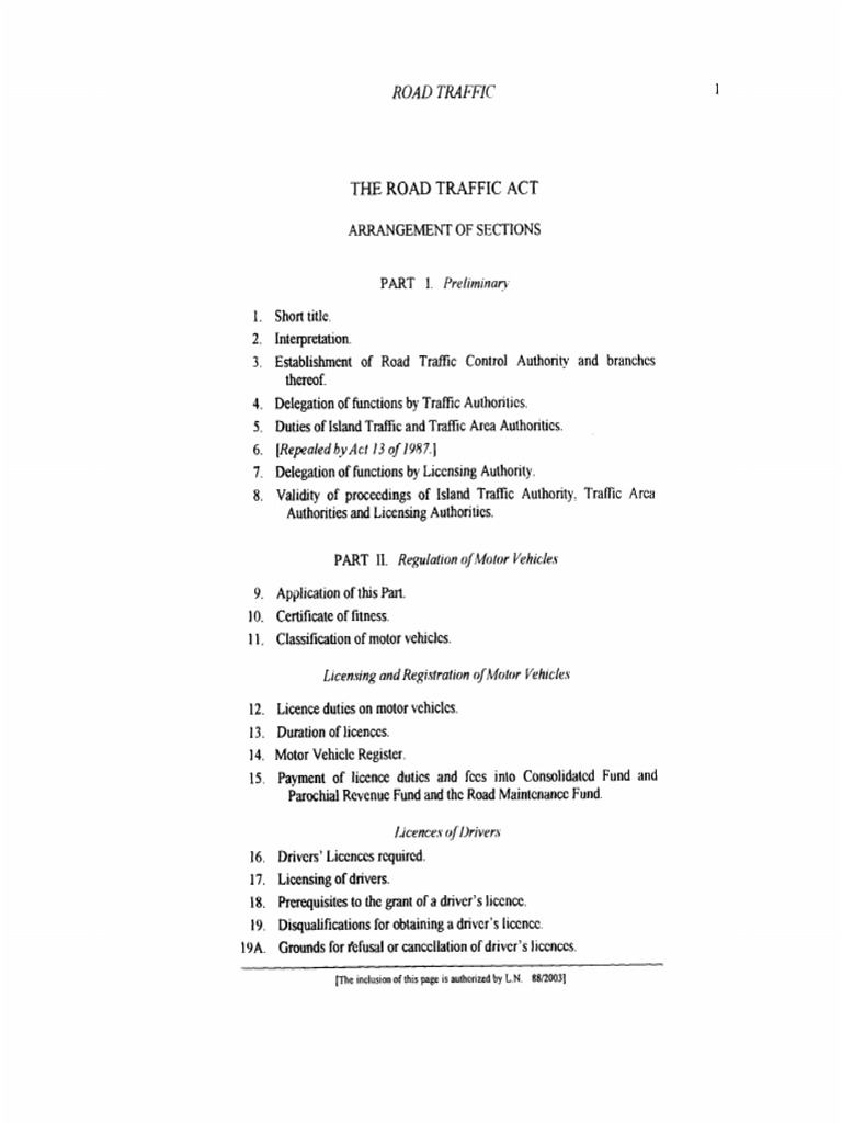 The Road Traffic Act 2 | PDF | Driver's License | License