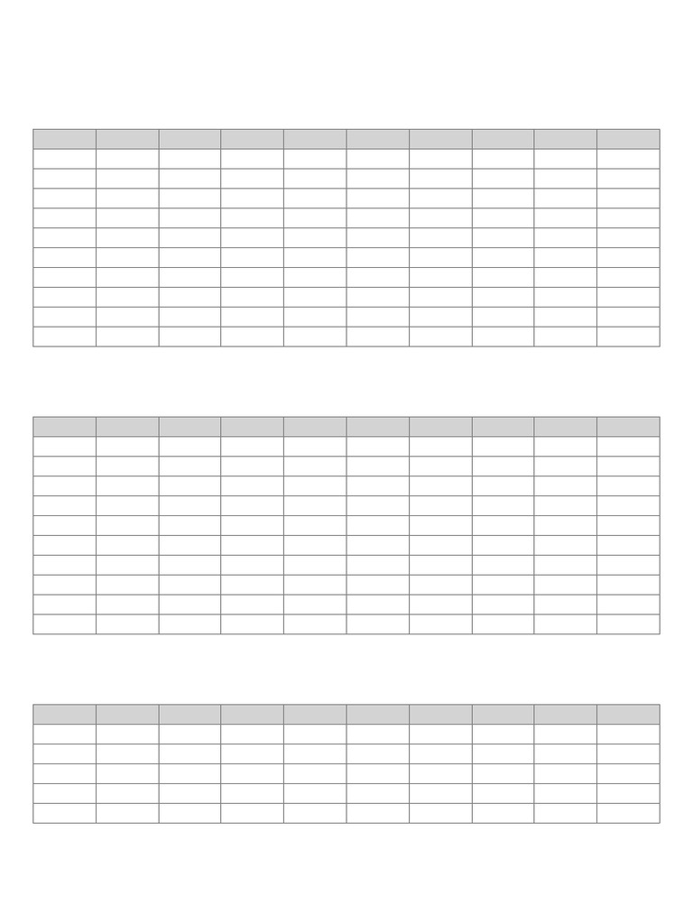 Multiplication Tables 1 To 100 | PDF