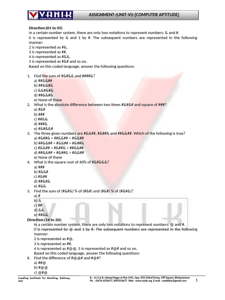 Assignment (Unit Vi) (Computer Aptitude) | PDF | Chess Openings | Chess