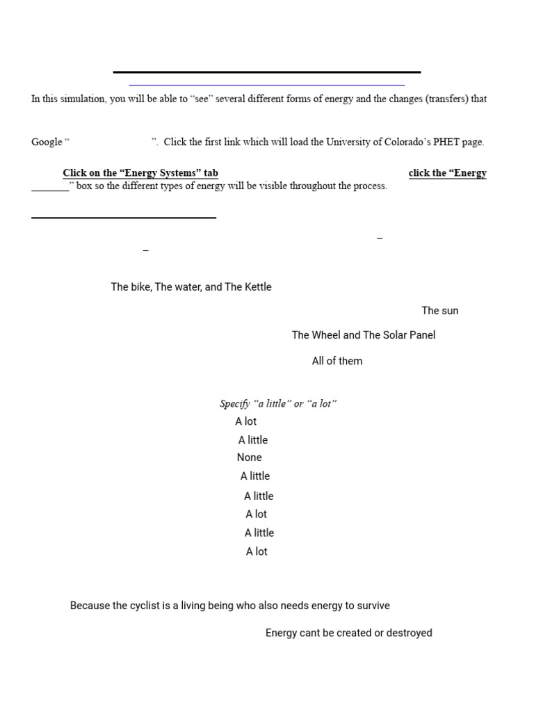 Kami Export - PHET-Energy-Forms-&-Changes-Simulation-ws-2020 | PDF ...