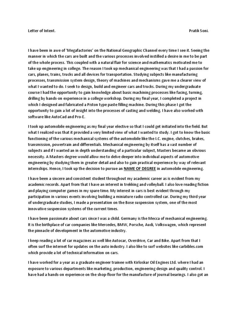 personal statement for german universities