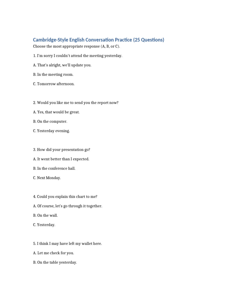 25 Cambridge Style Questions | PDF | Chess Openings | Chess