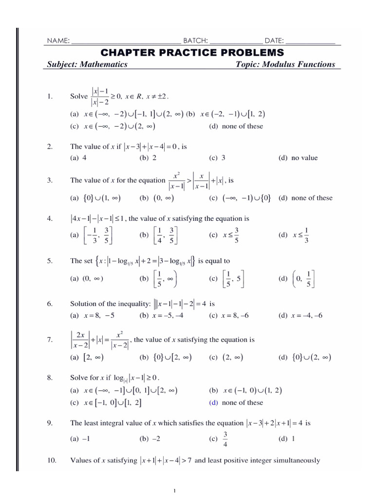 CPP - Modulus Functions 2 | PDF