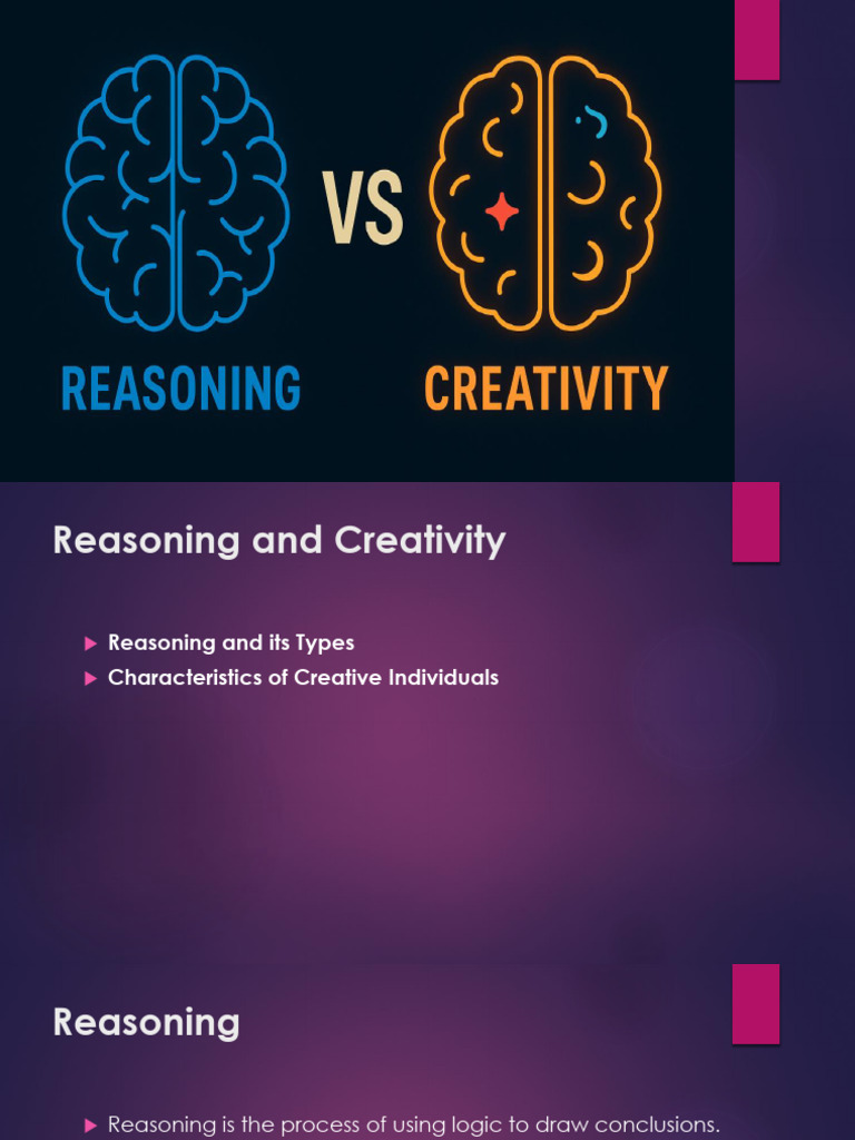 Reasoning and Creativity | PDF | Reason | Creativity