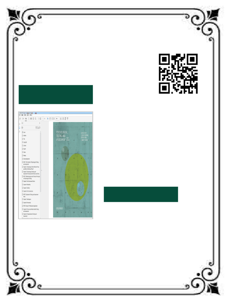 (Etextbook PDF) For Psychological Testing and Assessment 3rd Edition by ...