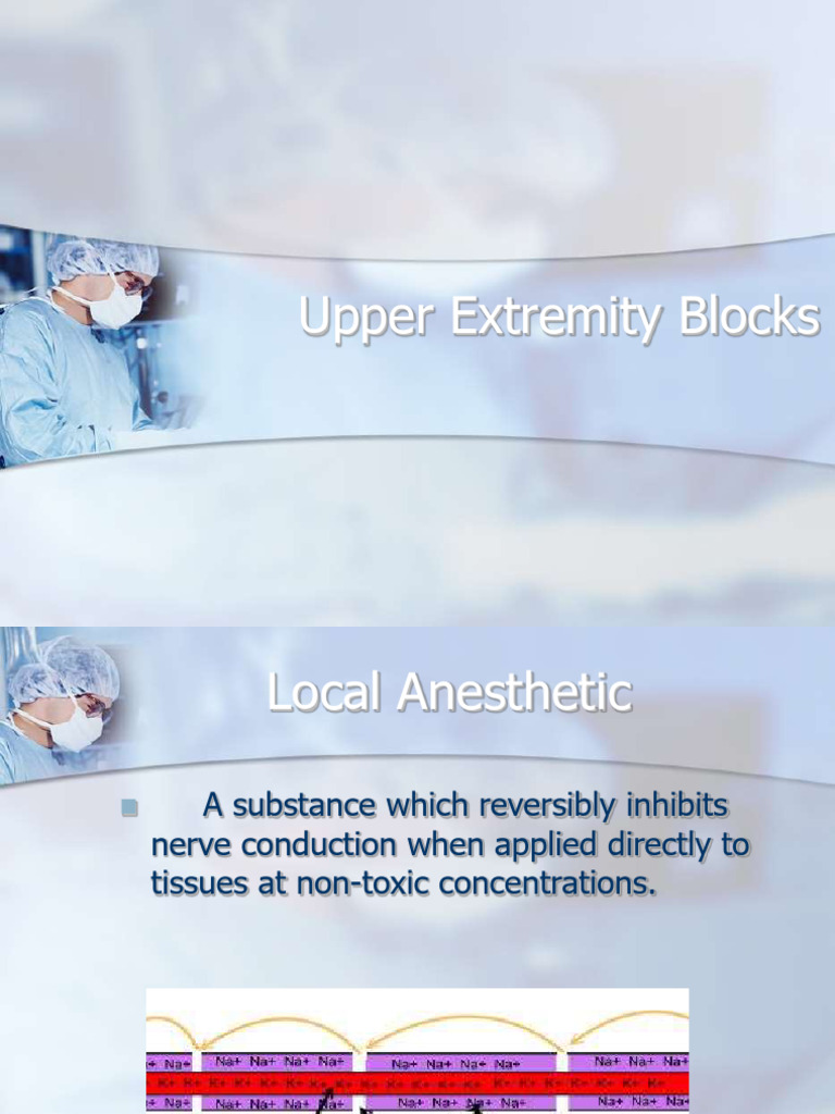 Upper Extremity Blocks | PDF | Anesthesia | Medical Specialties