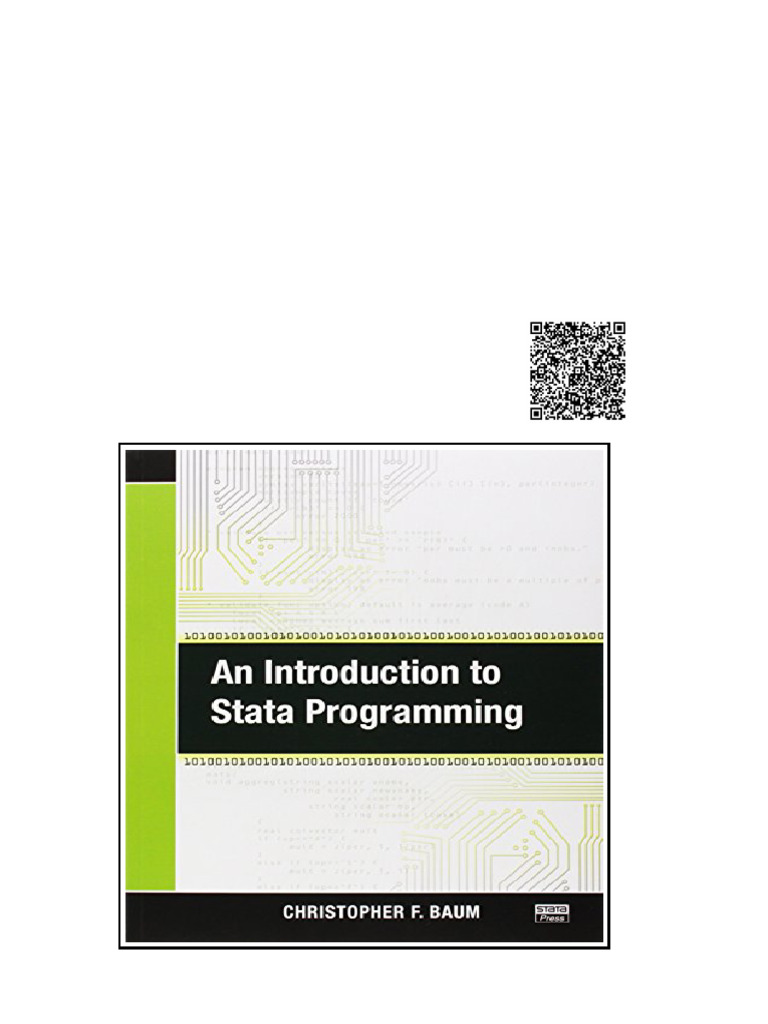 An Introduction to Stata Programming 1st Edition Christopher F. Baum ...