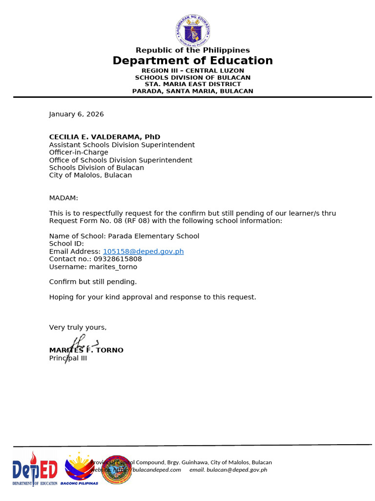 Request Letter For Lis | PDF