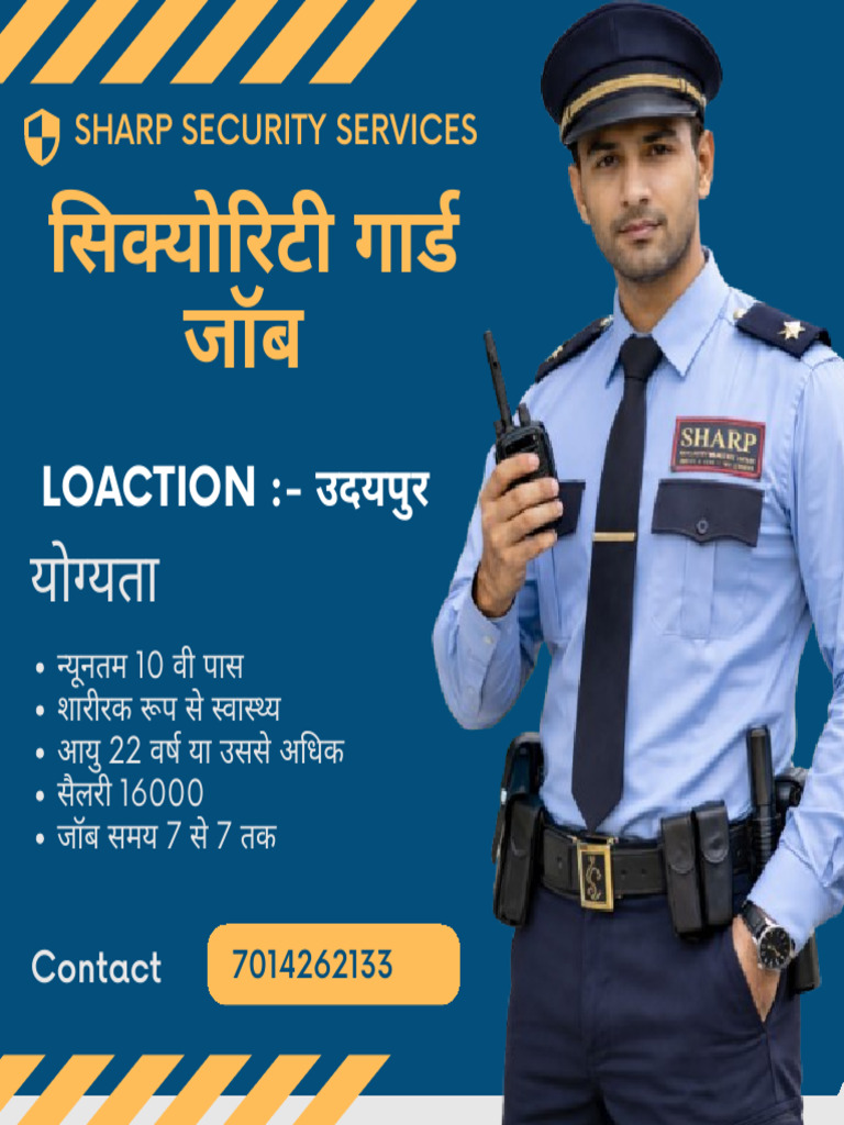 Blue Yellow Dynamic Promotion Security Guard Services Instagram Post | PDF