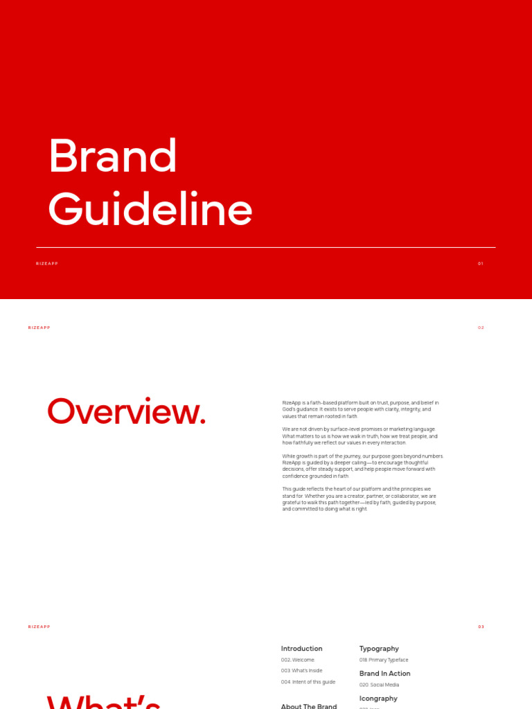 Rizeapp Brand Guideline N PDF | PDF | Typography | Integrity