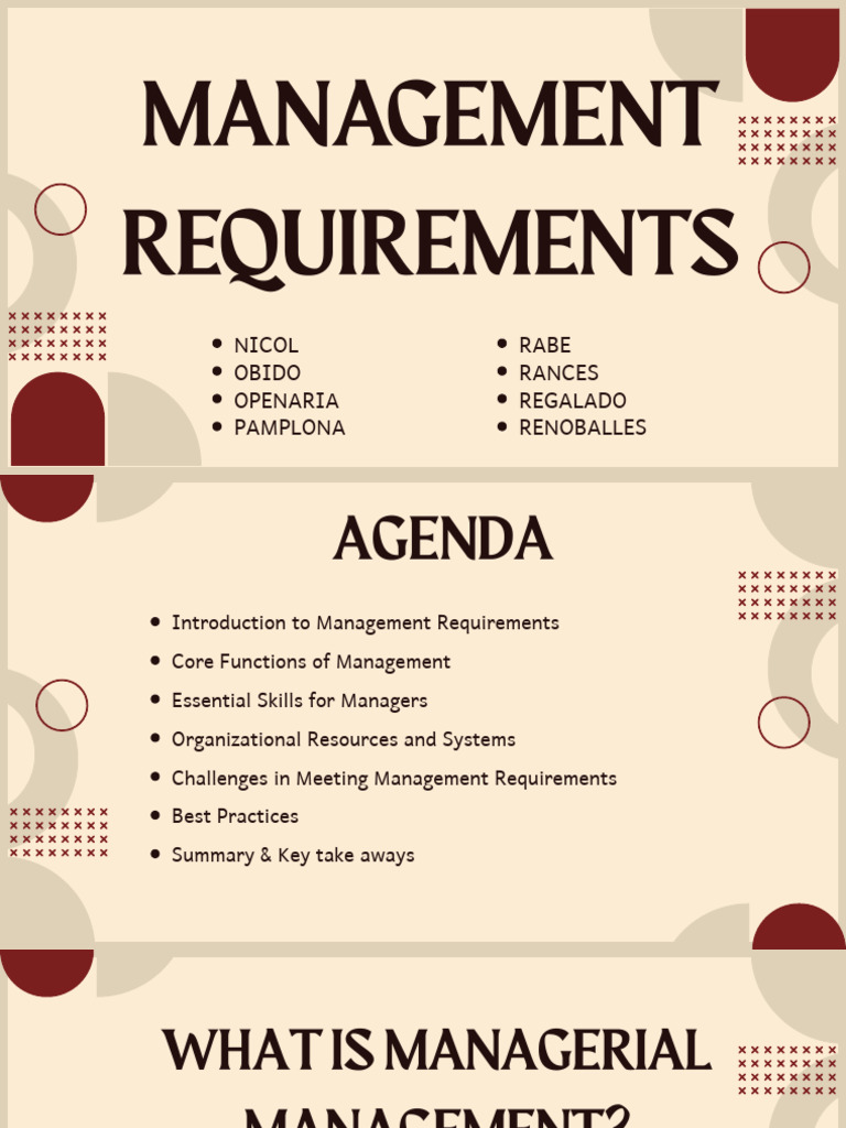 Cream Maroon Minimalist Modern Geometric Project Presentation | PDF ...