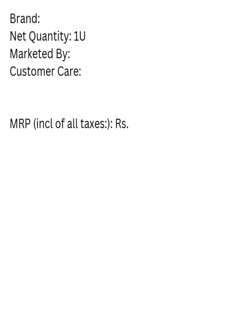 MRP - Label | PDF