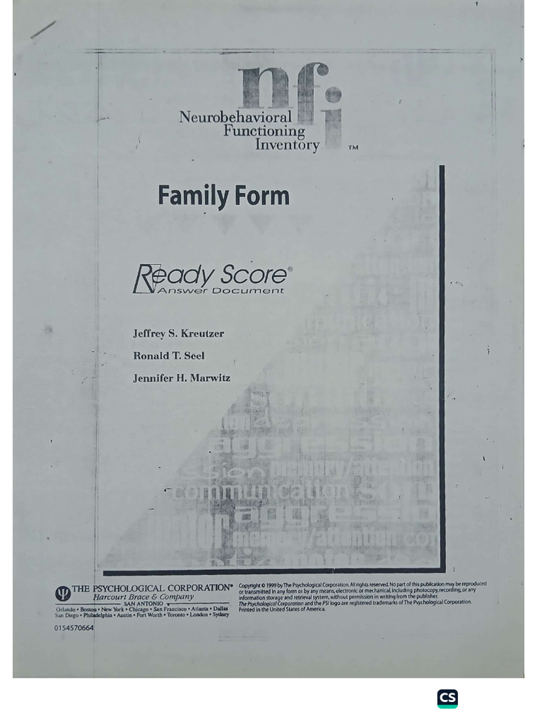 NFI Family Form | PDF