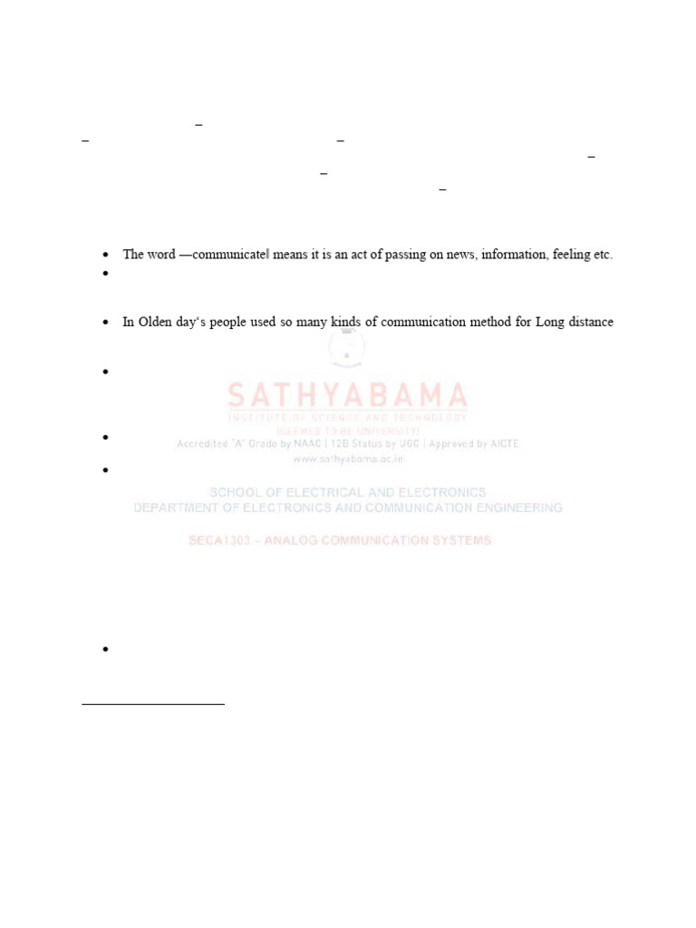 Introduction To Communication Lecture 1 | PDF | Frequency Modulation ...
