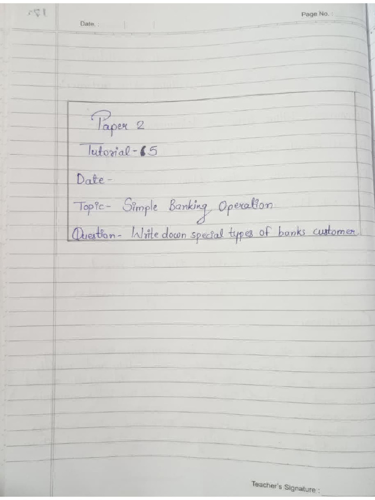 Banking 2 (New Journal Topics of Assignments N Tutorials) | PDF