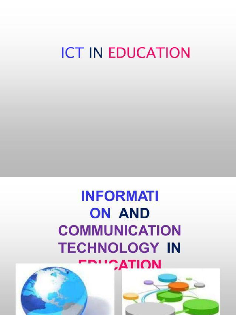 Ict in Education | PDF