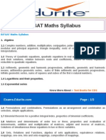 BITSAT Maths Syllabus: Page: 1/3