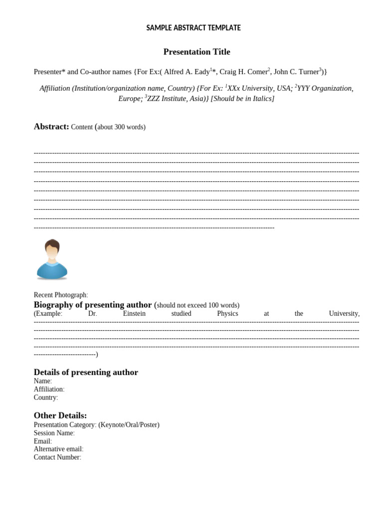 Annual Forum Abstract Template | PDF