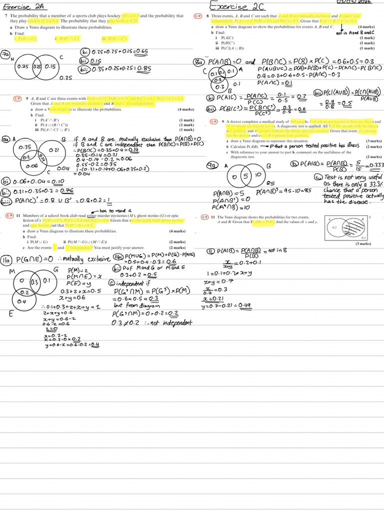 Math Work 3 - 3 - 26 | PDF