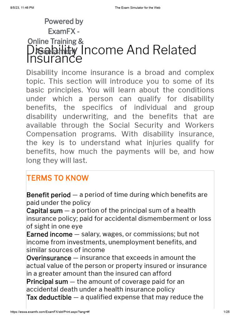 Disability Income and Related Insurance | PDF | Cost Of Living | Insurance