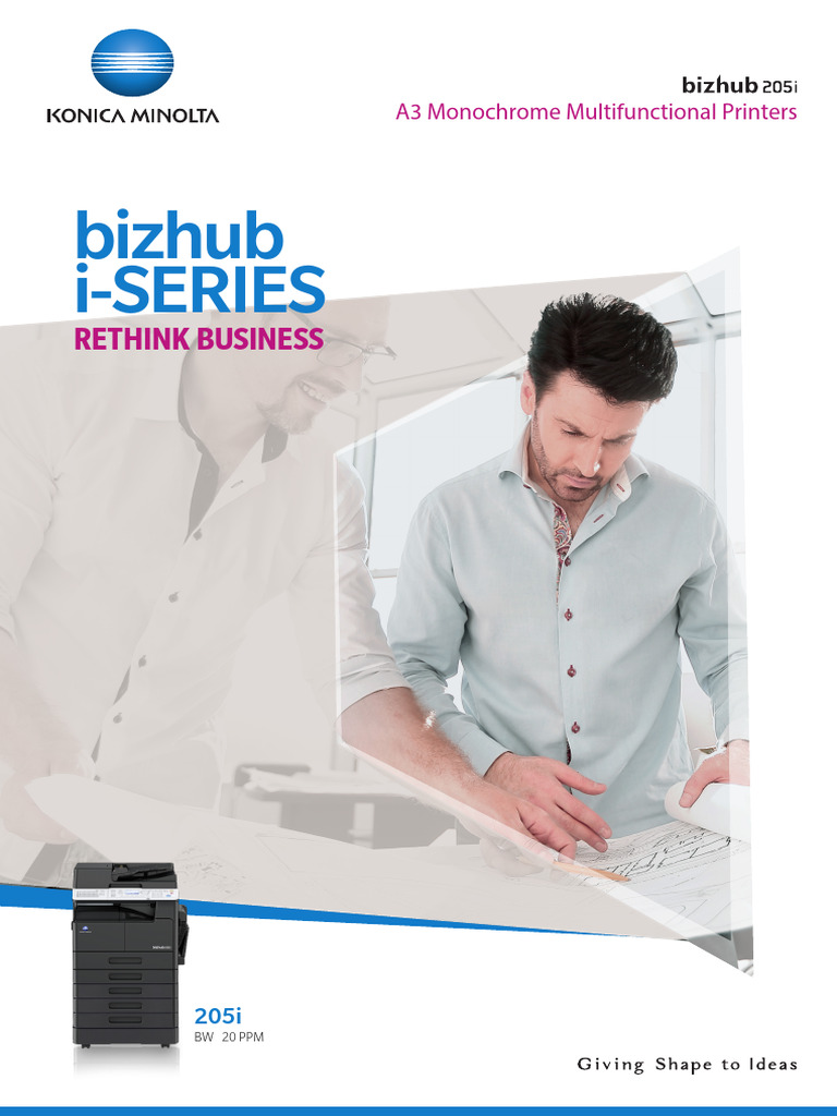 Konica Minolta 205i Multifunction Printer | PDF | Fax | Image Scanner