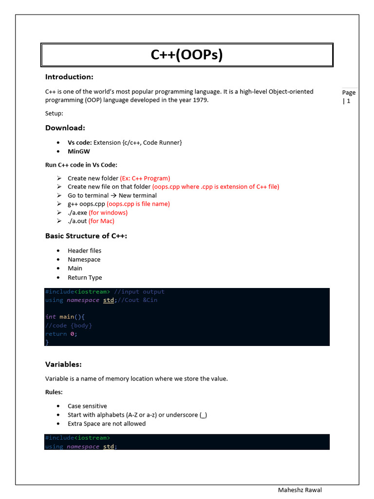 C++ | PDF | Boolean Data Type | C++