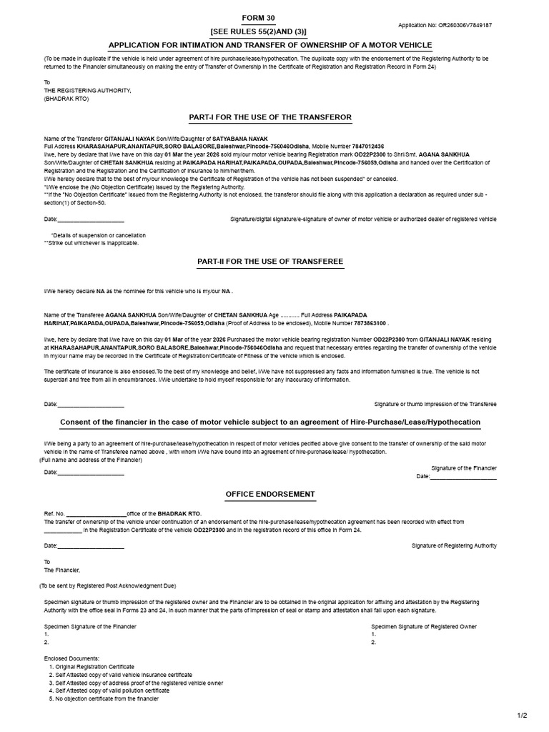 Form 30 | PDF
