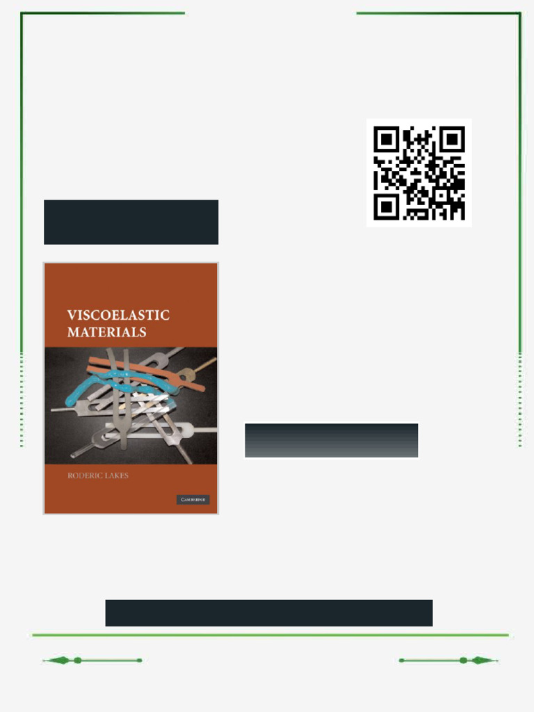 Viscoelastic Materials 1st Edition Professor Roderic Lakes Ebook With ...
