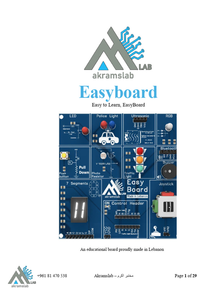 Easyboard TechincalDocumentation | PDF | Arduino | Computer Programming