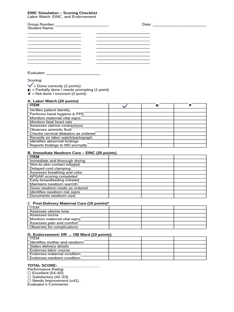 EINC Simulation | PDF