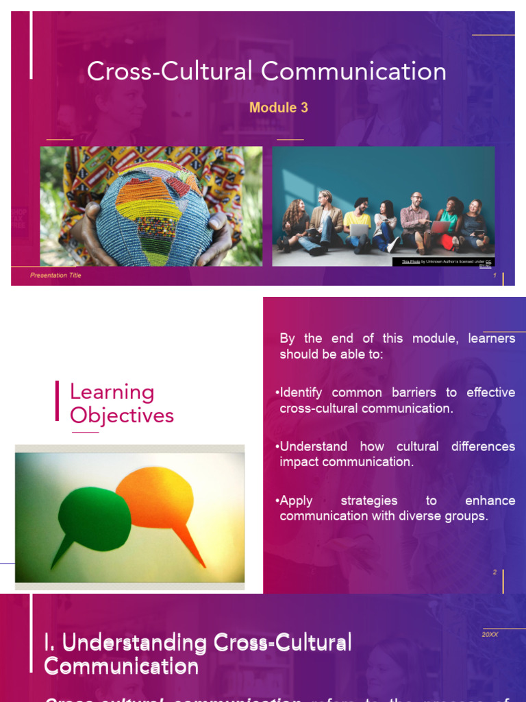Module 3 - Cross Cultural Communication | PDF | Communication | Cross ...