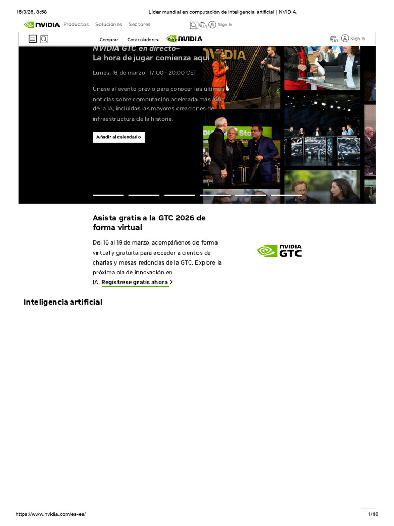 Líder mundial en computación de inteligencia artificial _ NVIDIA | PDF ...