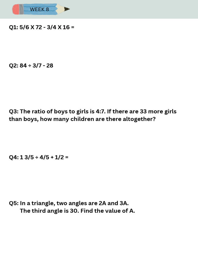 Week 8 - Math | PDF