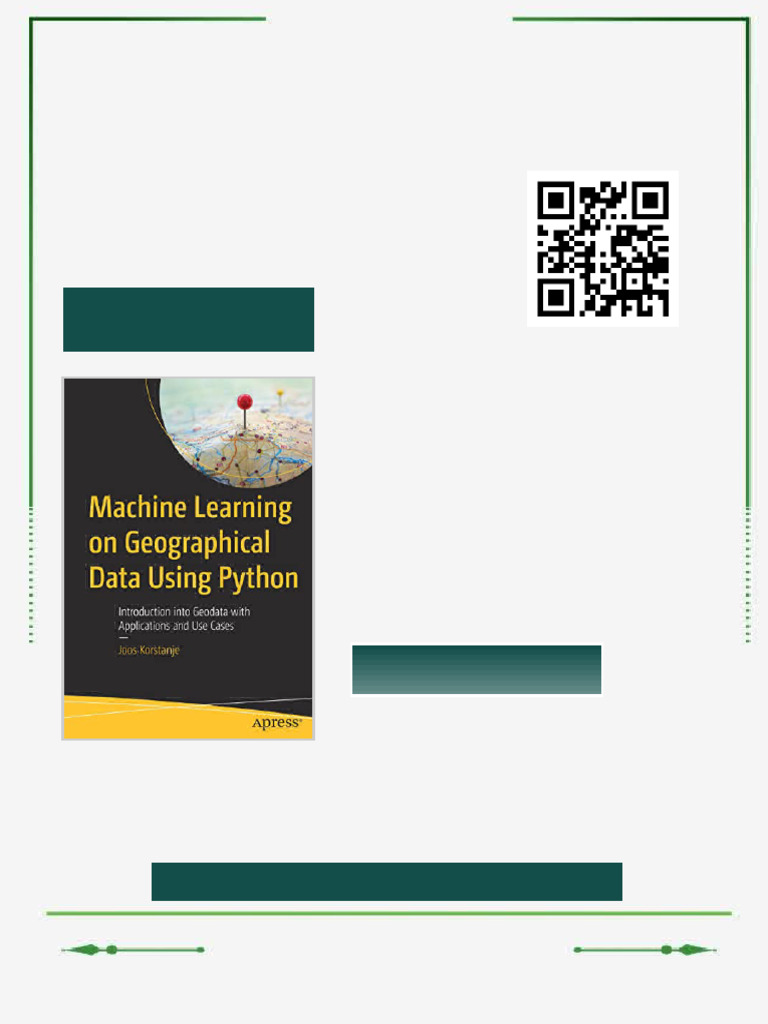 Machine Learning On Geographical Data Using Python 1st Edition Joos ...