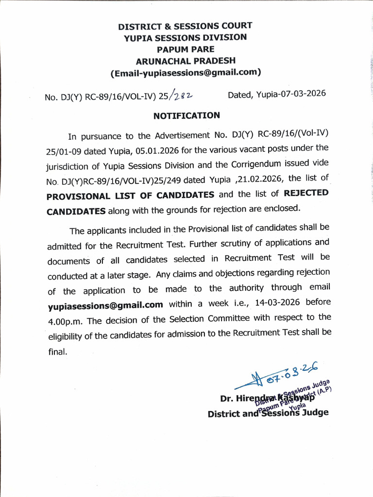 Notification | PDF