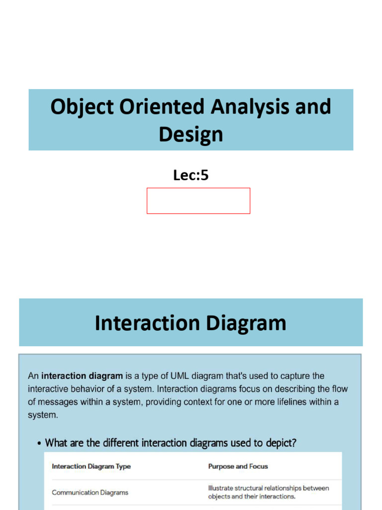 Interaction Diagram | PDF