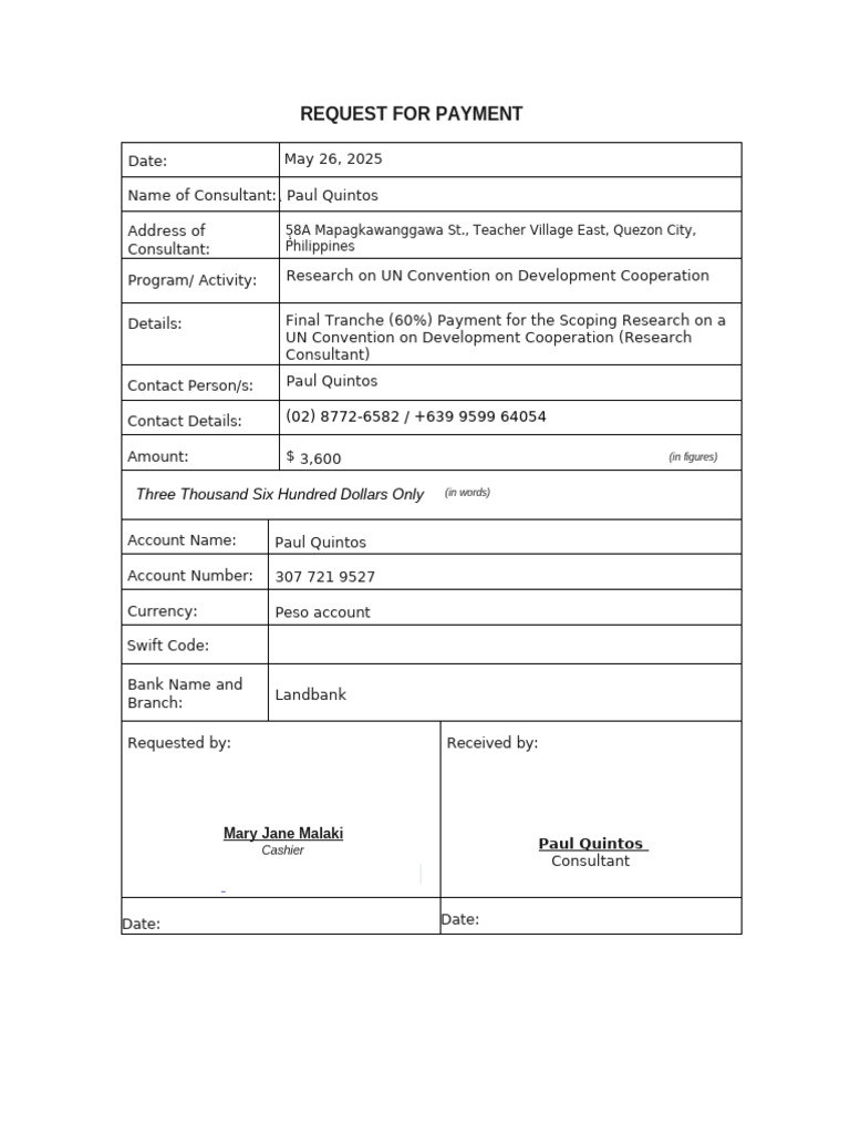 RFP Format Sample | PDF