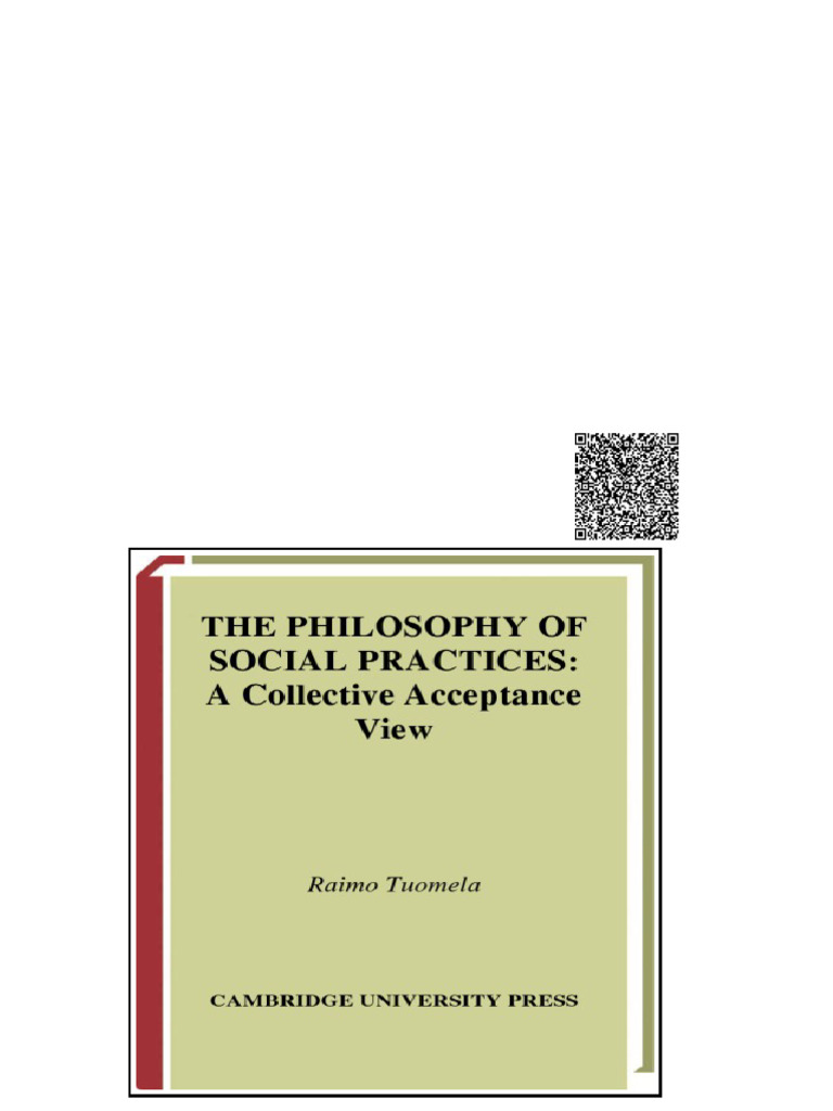 The Philosophy of Social Practices A Collective Acceptance View 1. Publ ...