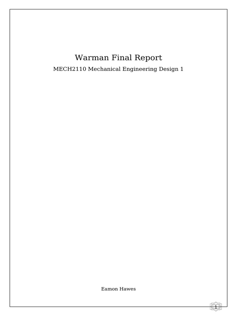 Warman Final Report | PDF | Personal Protective Equipment | Mechanical ...