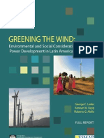 Greening The Wind - Environmental and Social Considerations For Wind Power Development in Latin America and Beyond