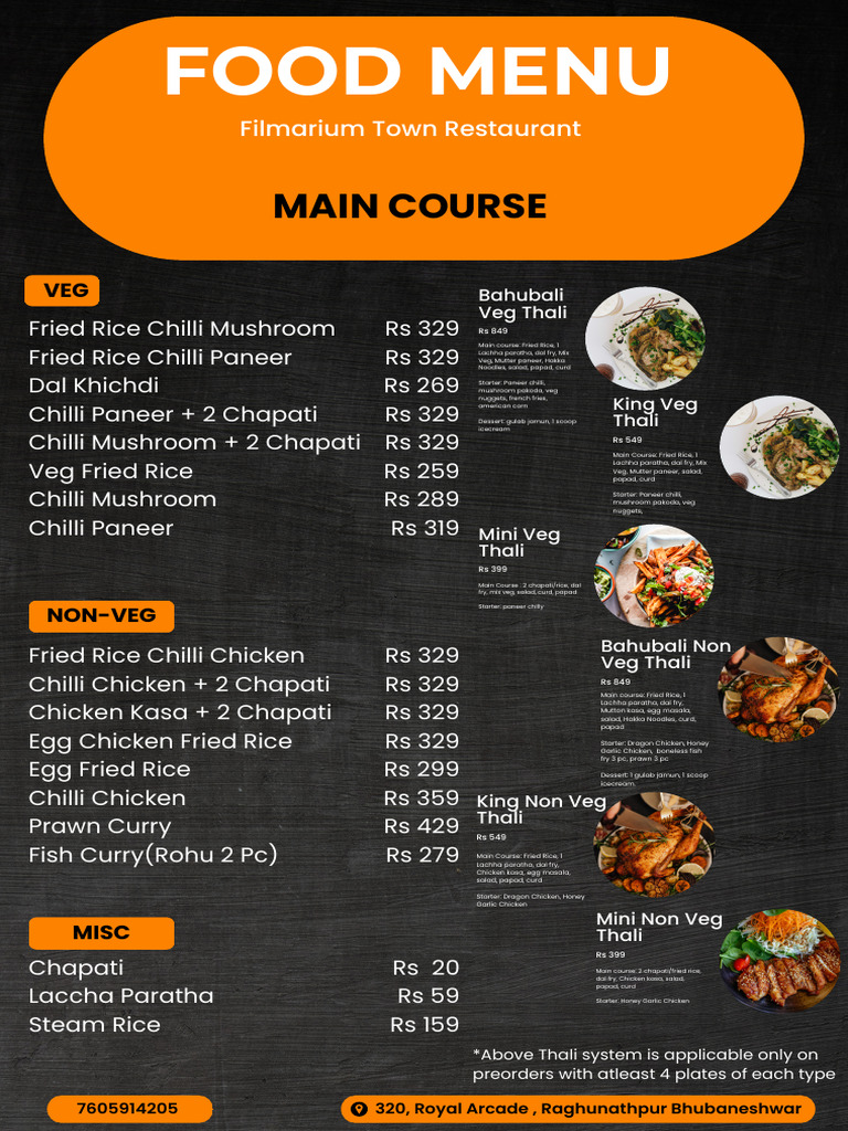 Filmarium Town Food Menu (2) | PDF | Drink | Tea