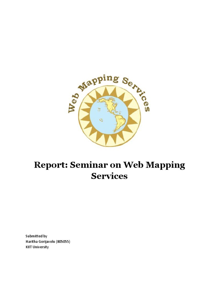 Web Mapping Services Seminar Report | PDF | Geographic Information ...