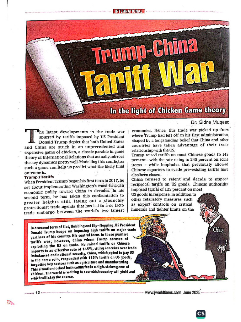 Trump-China Triff War. | PDF