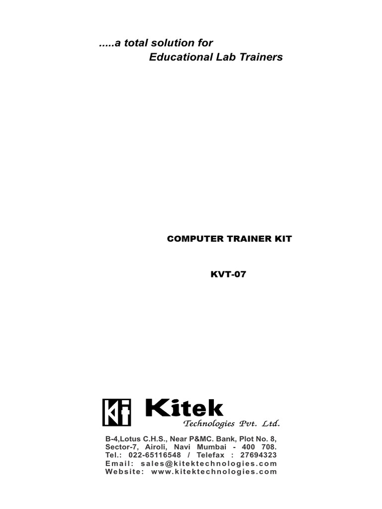 KVT-07 Computer Trainer | PDF | Computer Virus | Antivirus Software