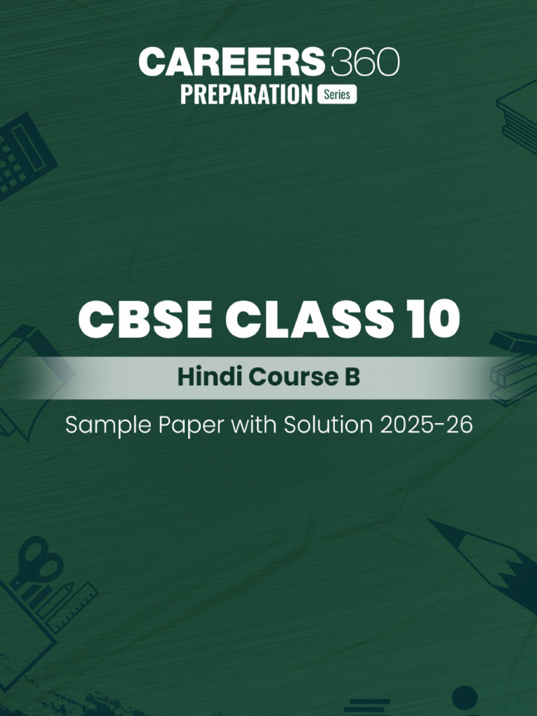 CBSE Class 10 Hindi Course B Sample Paper With Solution 2025-26 ...